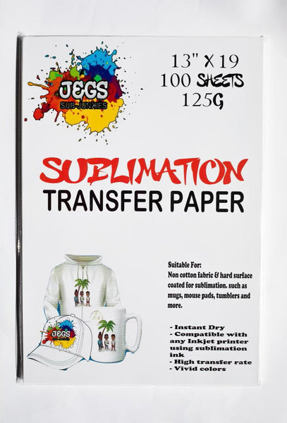 Sublimation Paper 100 Sheets for Inkjet Printer with Sublimation